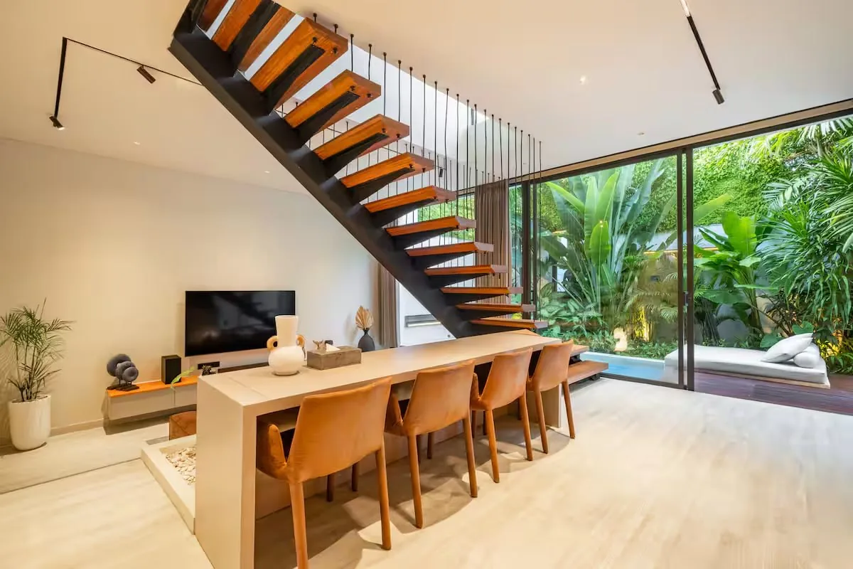 2-спальная вилла в комплексе рядом с пляжем Batu Belig в Чангу