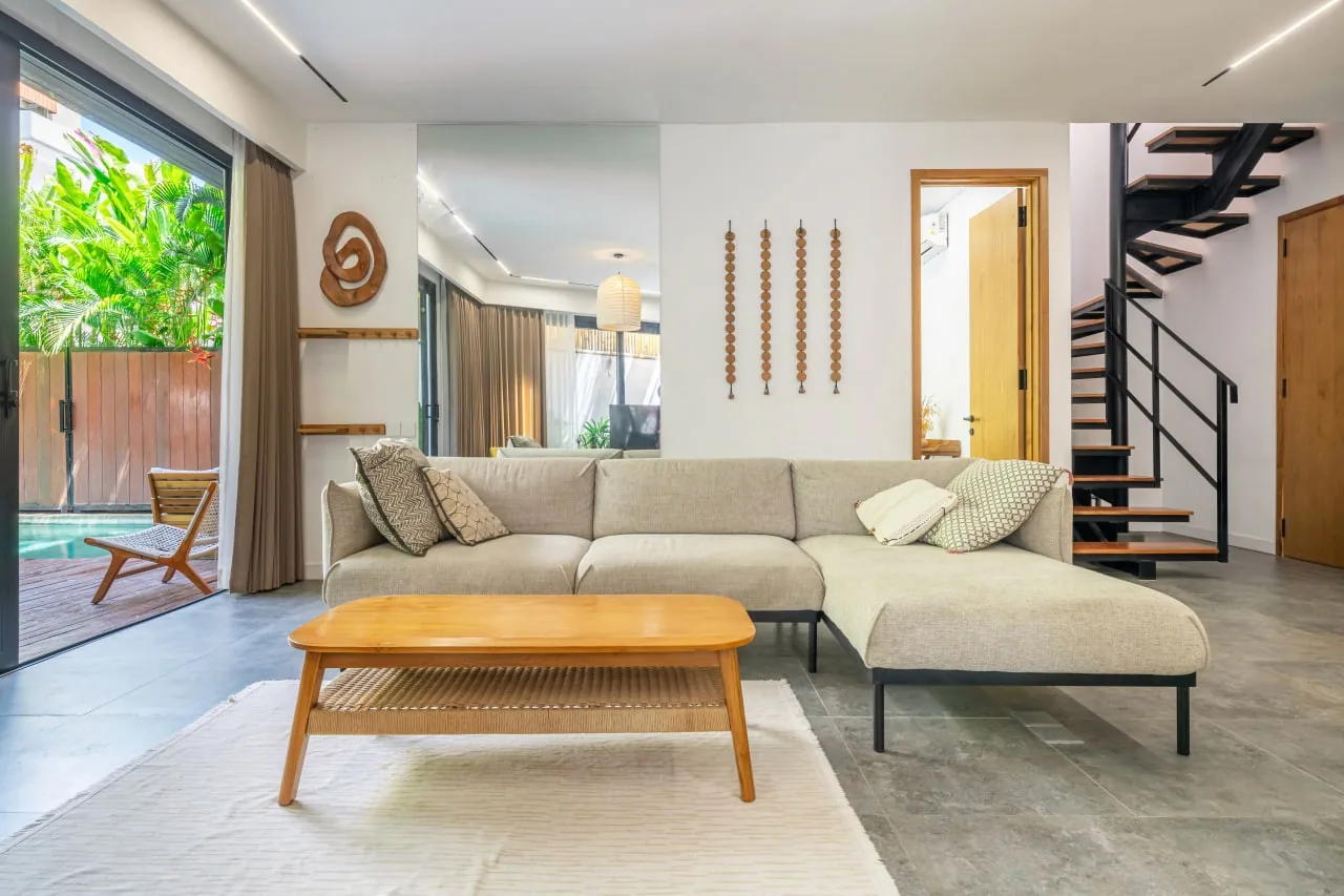3-спальная вилла на Batu Bolong, Чангу в 350 м от пляжа