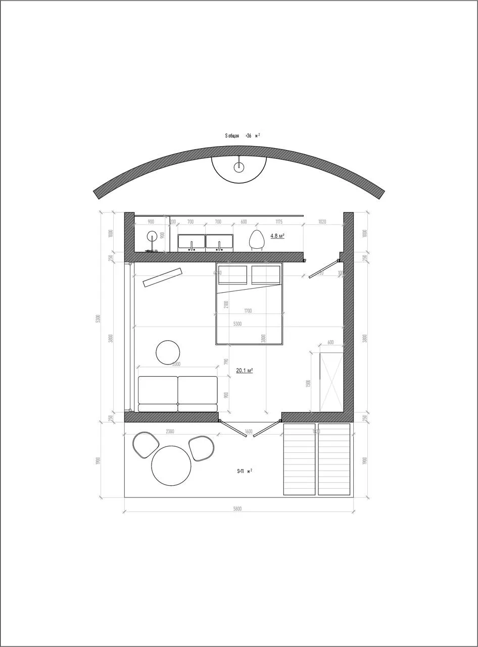 1 Bedroom Villa (улин)