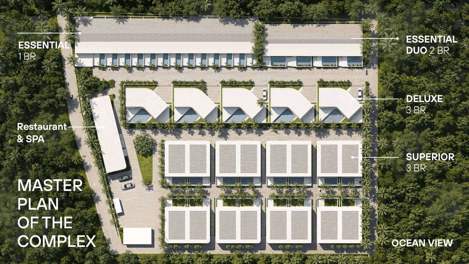 План комплекса Pulau Villas Melasti