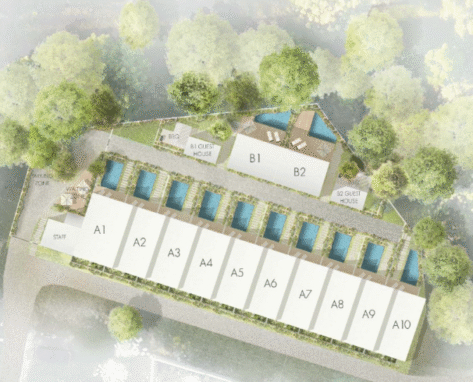 План комплекса Satu Melasti Villas