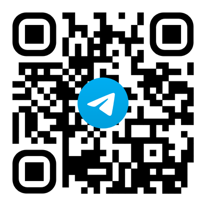 QR-код для перехода в Telegram-канал BDA